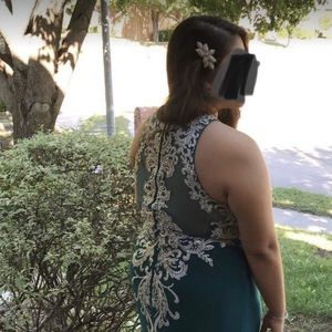 Green pageant/prom dress